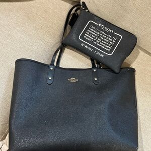 Coach Black Tote and Wristlet Set